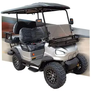 Chinese 2023 New Model 4 Wheel Drive Golf Cart Electric 4 Seater Soft Seater With Speaker