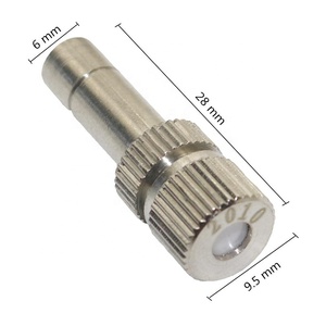 6mm áp suất thấp tốt Fogger phun sương khử trùng làm mát hệ thống làm ẩm 0.1 ~ 0.8mm lỗ phun phun vòi phun - Product Image 4