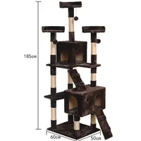 En gros : Jouets pour animaux de compagnie, animaux en peluche, Arbre à chat de luxe grand format avec maisons, griffoirs et zones d'escalade