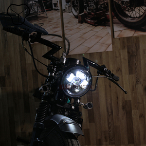 Faros delanteros de proyector LED redondos para motocicleta de 7 pulgadas para <span class=keywords><strong>Benelli</strong></span> <span class=keywords><strong>Leoncino</strong></span> 500bj Cafe Racer - Product Image 2