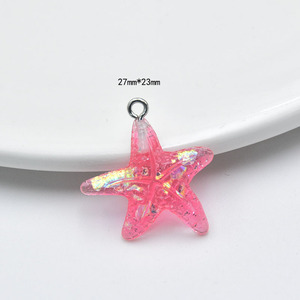 Bonitos dijes de estrella de poder con purpurina de resina celestial para joyería DIY para collar, pulsera, pendiente, bolsa artesanal, decoración de llavero - Product Image 6