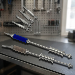 Ensemble d'extracteurs manuels d'ongles intramédullaires en acier avec poignées en silicone et en bois pour usage chirurgical orthopédique - Product Image 4