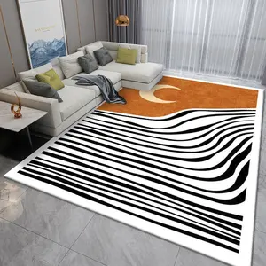 Tapetes personalizados para sala de estar Tapetes e tapetes modernos de poliéster para decoração de casa, tapetes para sala grande