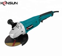 Meuleuse d'angle industrielle KONSUN 1800W, robuste, 180 mm (7 po), interrupteur à gâchette, pour travaux de bricolage, usage industriel, métal/pierre/béton
