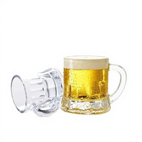 JUXINGDAZYF Chopes à bière en plastique 2 oz, 24 pièces, verres à shot à base épaisse pour fêtes, bière, whisky, tequila, vodka