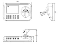 Controlador de Teclado PTZ con Pantalla LCD de 5 Pulgadas, para Cámaras PTZ de Seguridad en Red y Control de Vigilancia Vehicular
