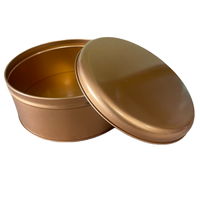 Boîtes en métal rondes pour biscuits, gâteaux et pâtisseries avec étiquette personnalisée, boîtes en fer blanc pour chocolat, sucre, gâteaux, aliments, cadeaux
