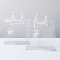 2021 coréen Bouquet frais fleur emballage boîte florale cadeau boîtes PVC Transparent boîte avec poignée emballage pour fleuriste fournitures