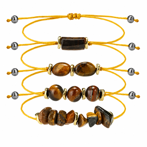 Lot de Bracelets en Pierres Brutes : Quartz Fraise, <span class=keywords><strong>Apatite</strong></span>, Perles de Cristal Naturel – Cadeau Unisexe - Product Image 1