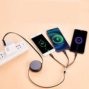 Cargador de Viaje Retráctil USB C Multi 3 en 1, Cable USB A/Tipo C a USB-C, Soporte para Teléfono, Cable de Carga para Teléfonos - Product Image 6