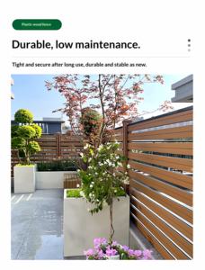 รั้วไม้เทียมคอมโพสิต ป้องกันการกัดกร่อน กันความชื้น สำหรับลานกลางแจ้ง - Product Image 5