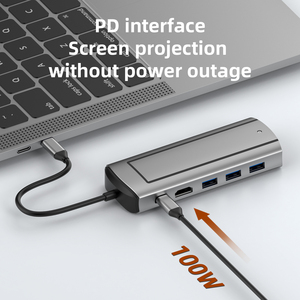 SSD <span class=keywords><strong>HUB</strong></span> 6 trong 1 USB C <span class=keywords><strong>HUB</strong></span> Type-C để PD + HD-MI + USB3.0 * 3 + SSD Hộp ổ cứng thỏa thuận kép - Product Image 5