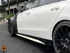 Parachoques delantero de alta calidad, montaje de parachoques trasero, piezas de coche para <span class=keywords><strong>Mercedes</strong></span> Benz Clase C W206, actualización a W206 C63 - Product Image 5