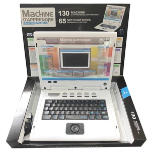 Enfants anglais et français bilingue <span class=keywords><strong>ordinateur</strong></span> portable apprentissage Machine jouet 130 activités apprentissage éducatif <span class=keywords><strong>ordinateur</strong></span> jouet avec souris - Product Image 1