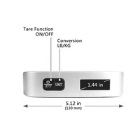 Balance accrochante portative numérique du poids 50kg d'aéroport d'ABS pour le voyage