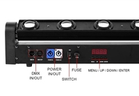 Le faisceau d'araignée de la disco 8x10w RGBW du DJ de barre de club a mené les lumières principales mobiles