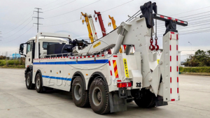 Camion de dépannage intégré Sinotruk HOWO 8x4 avec grue de remorquage – Véhicule de récupération robuste et fiable de 80 tonnes - Product Image 4