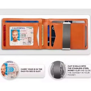 Free Sample polyester money clip slim <b>wallet</b> rfid blocking men slim polyester money clip <b>wallet</b> rfid blocking men slim polyester - Product Image 6