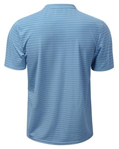 Camisetas de Golf a Rayas Henley para <span class=keywords><strong>Hombre</strong></span>, Elásticas en Cuatro Direcciones, Secado Rápido, Transpirables, de Nailon/Spandex, OEM ODM - Product Image 2
