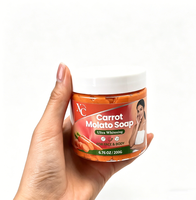 Savon éclaircissant pour le visage et le corps à l'extrait de carotte, savon Molato à la carotte, vente en gros OEM