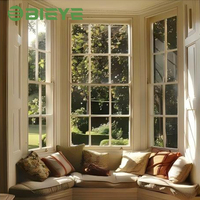Ventanas Minimalistas de Doble Vidrio Templado, Resistentes a Huracanes, de Aluminio, para Jardín, para Villa
