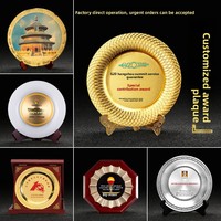 Plaque de récompense personnalisable en alliage avec impression de figurine et thème de statue – Décoration pour usage professionnel et autorisation d'entreprise