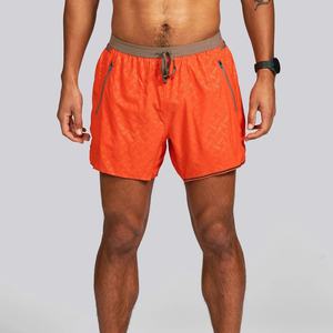 Pantalones Cortos Deportivos 2 en 1 para Hombre, Negros, para Correr, con Cintura Alta Elástica y Compresión, de 3 Pulgadas de Largo - Product Image 1