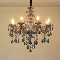 Lustre classique vintage en cristal avec prismes pour salle à manger, restaurant, salle de bal, hall d'entrée et escalier, éclairage traditionnel