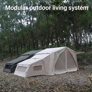 Tente gonflable haute capacité avec auvent pour l'ombrage lors de réunions de famille en plein air et de camping en groupe - Product Image 4
