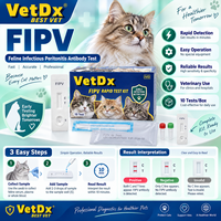 Kit de test rapide FIPV Ab pour la péritonitite infectieuse féline chez les chats, diagnostic vétérinaire