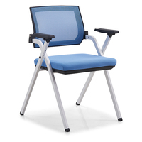 Chaise de bureau en nylon à dossier rabattable avec tablette d'écriture pour le bureau et les formations – Offre spéciale