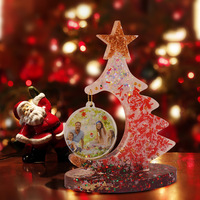 Arbre de noël forme résine moules cadre photo affichage résine Art Table décor à la maison cadeau noël résine moules pour cadre Photo