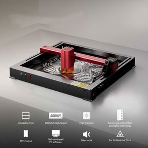 Machine de gravure et de découpe laser A12 Pro 50W tout-en-un de 2e génération avec cadre métallique monobloc et design de cadre gravé - Product Image 3