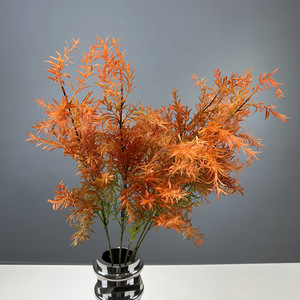 L-012 Plantes artificielles hautement réalistes : Fougères, Asperges, <span class=keywords><strong>Feuilles</strong></span> de Romarin – Lot de plusieurs pièces pour décoration murale intérieure et mariages - Product Image 2