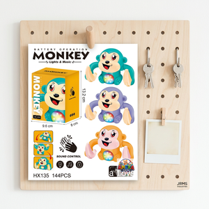 Juguete Interactivo de Mono con Luz y Música, Funciona con Pilas, Baila y Canta, Juguete Educativo para Niños Pequeños - Product Image 2