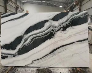 TMZ Stone ODM OEM White <b>Marble</b> Slab Polished Natural Panda White Stone for Home/Project Wall/Floor Importers in Lagos - Product Image 3