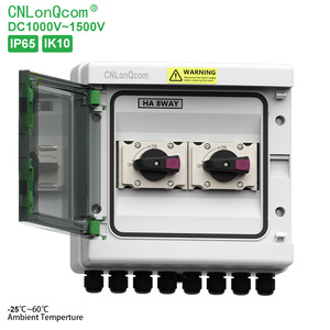 Cnlonqcom IP65 dc1200v 2 dây nhựa năng lượng mặt trời ngắt kết nối chuyển đổi <span class=keywords><strong>isolator</strong></span> Hộp nối 4-cực 2N 2out ngắt mạch cho năng lượng mặt trời - Product Image 1