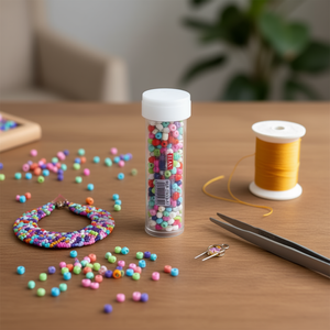 Ilan Abalorio Perline multicolori da 5 mm per la creazione di gioielli - Product Image 2