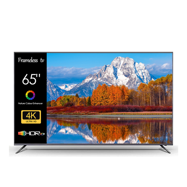 Cheap 65inch Smart TV Television Frameless 4K UHD 65 75 85 100 Inch Smart LED TV