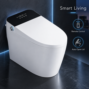 Toilette Intelligente Moderne avec Chauffage de Siège, Capteur de Pied, Chasse d'Eau Avancée et Réservoir Siphonique Intelligent - Product Image 1