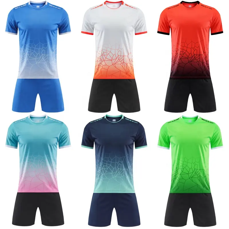 Fábrica OEM Serviço Personalizado Esportes T Camisas para Homens Quick Dry Respirável Futebol Kits