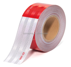 Khả năng hiển thị cao an toàn màu đỏ và trắng DOT-C2 khả năng hiển thị cao băng phản chiếu cho xe tải và an toàn đường Bộ cảnh báo cường độ dán - Product Image 1