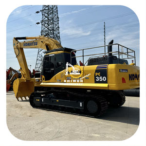 Excavatrice sur chenilles Komatsu PC350 d'occasion d'origine japonaise, modèle 2020, faible nombre d'heures, équipement minier avec pompe à engrenages, roulement, 35 tonnes - Product Image 1