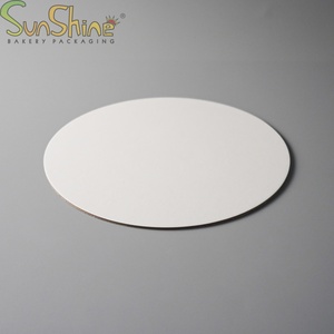 Plateaux à gâteau blancs de 3 mm avec logo personnalisé, plateaux à gâteau ronds de 12 pouces, vente en gros - Product Image 6