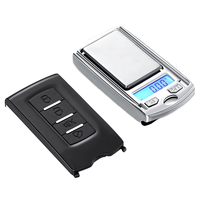 Balance numérique portable DIGIWORK avec écran LCD rétroéclairé, en ABS et acier inoxydable, capacité maximale 200g, précision 0,01g, anneau porte-clés, garantie 2 ans