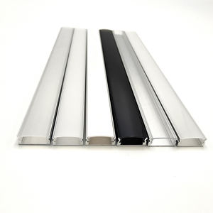 Cubierta de difusor de PC personalizada de 17x7mm, perfil de aluminio Led para techo de cocina y luz de armario, carcasa lineal de aluminio Led - Product Image 1