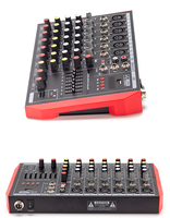 Console de mixage numérique professionnelle 8 canaux avec effets intégrés, interface audio USB, égaliseur pour scène, studio et enregistrement