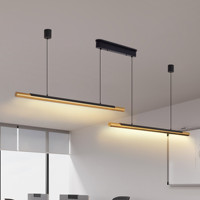 Lustre en métal avec télécommande LED de 74,8 pouces, livraison gratuite depuis les États-Unis, pour table à manger, îlot de cuisine