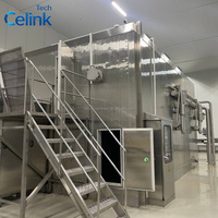 Línea de Congelación Continua IQF de Lecho Fluidizado, de Acero Inoxidable, para Procesamiento de Vegetales Congelados