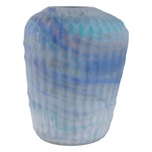 Vaso in vetro decorativo moderno intagliato, elegante vaso per fiori per soggiorno, camera da letto, ufficio, tavolo - Product Image 5